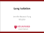Lung Isolation