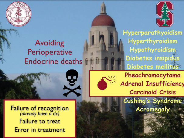 Avoiding Perioperative Endocrine Deaths