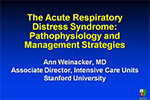 The Acute Respiratory Distress Syndrome