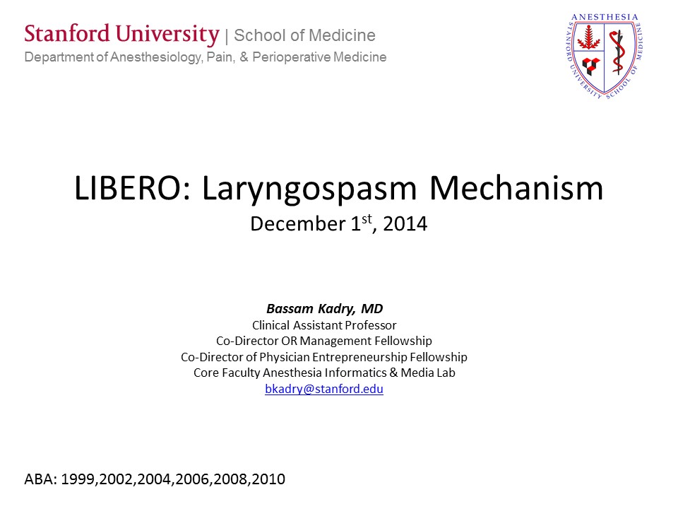 Laryngospasm Mechanism