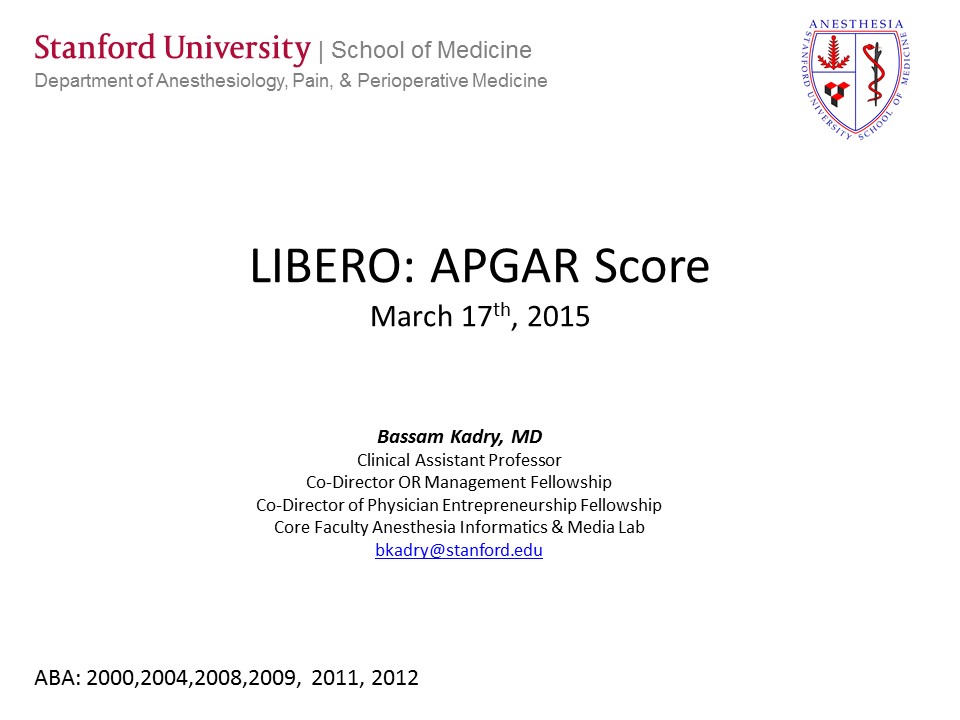 LIBERO: APGAR Score