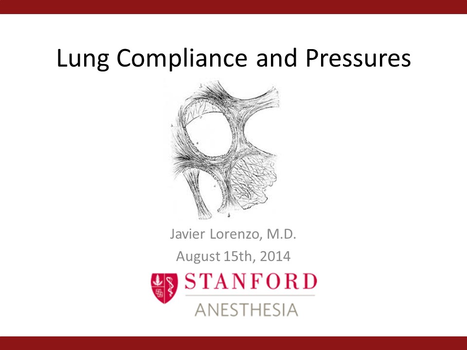 Lung Compliance and Pressures