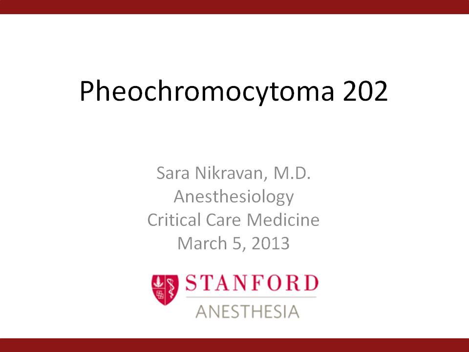 Pheochromocytoma 202