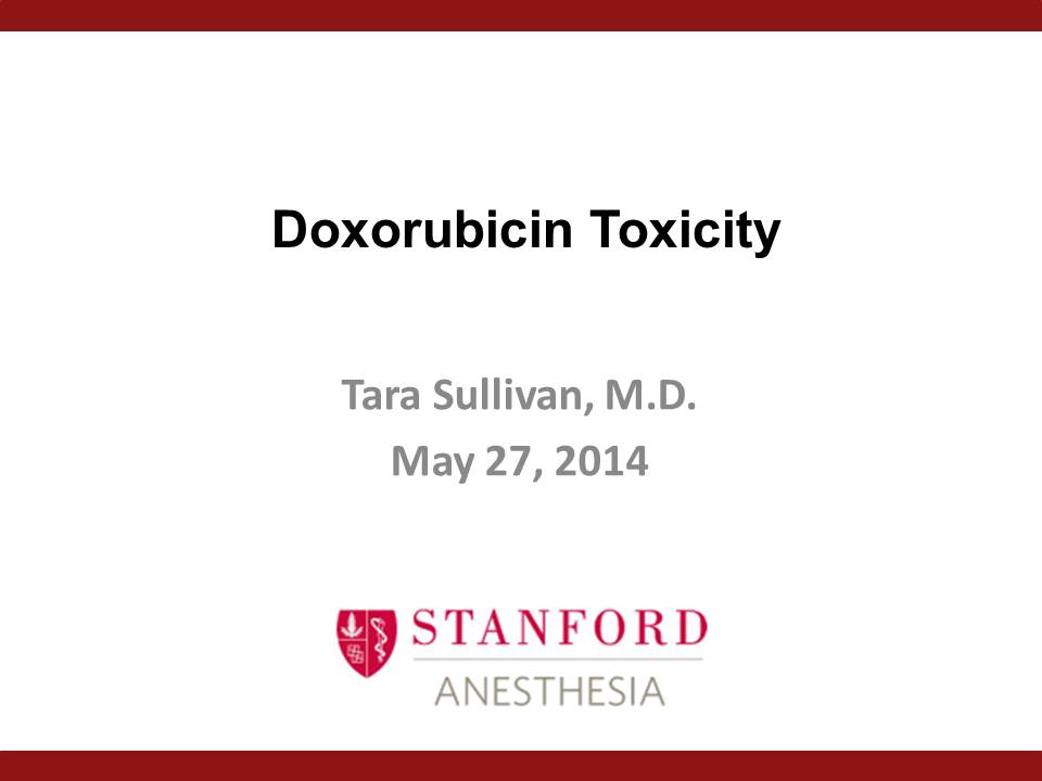 Doxorubicin Toxicity