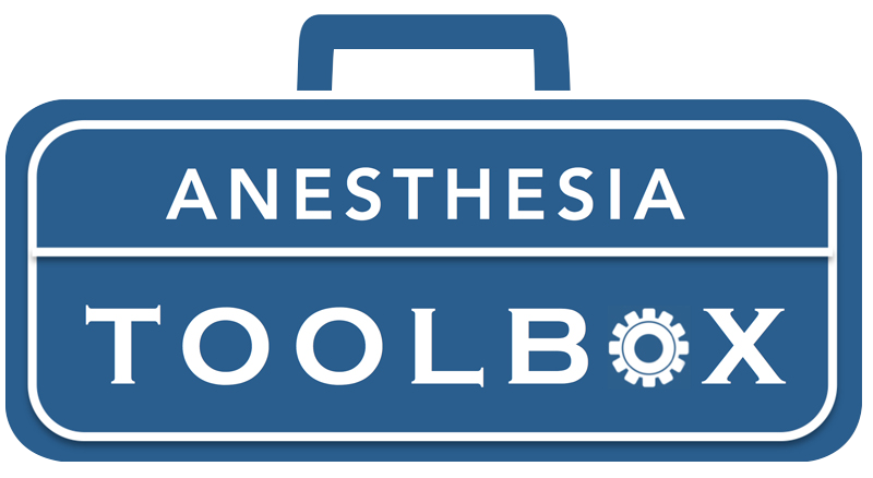 Anesthesia Toolbox web site