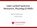 Eaton-Lambert Syndrome