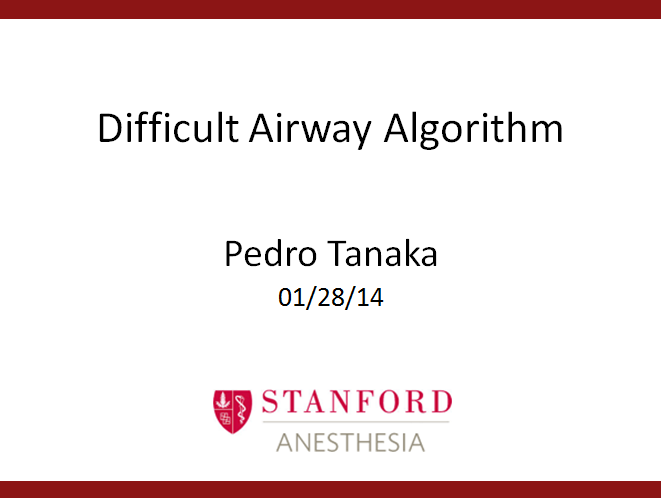 Difficult Airway Algorithm
