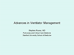 Advances in Ventilator Management
