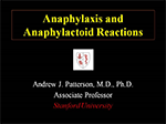 Anaphylaxis and Anaphylaxis Reactions