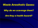 Anesthetic Waste Gases, the History, What you Should Know, and Recent Study Results