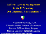 Difficult Airway Management in the 21st Century