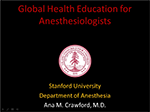 Global Health Education for Anesthesiologists