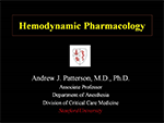 Hemodynamic Pharmacology 2012