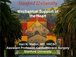 Mechanical Support of the Heart