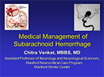 Medical Management of SAH