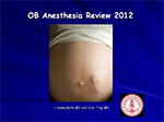 OB Anesthesia Review 2012