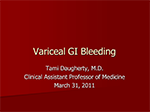 Variceal GI Bleeding
