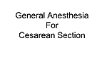 general anesthesia ob