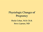 Physiologic Pregnancy